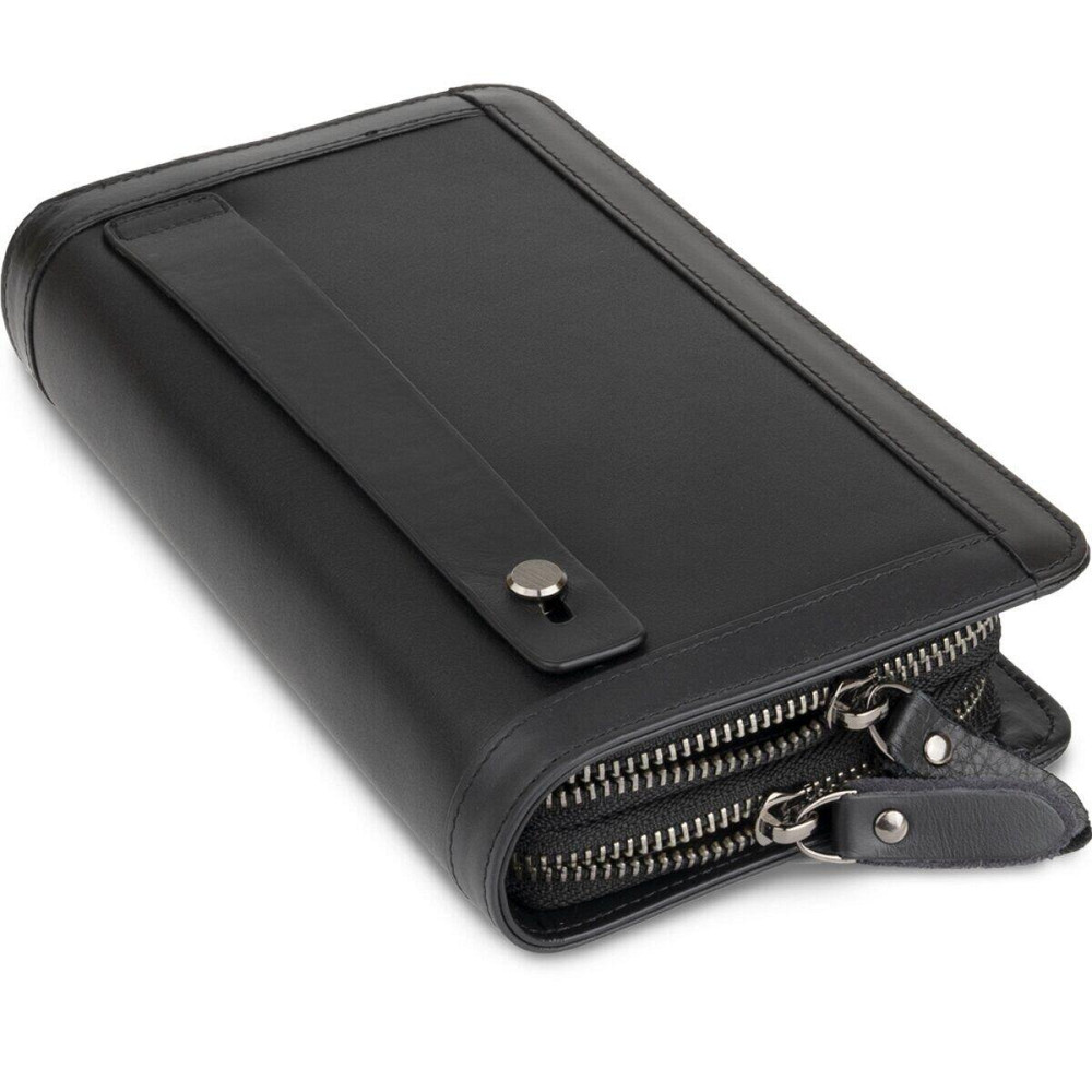 Мужской клатч-барсетка с ремешком на руку Черный (Vintage) Киев - изображение 1