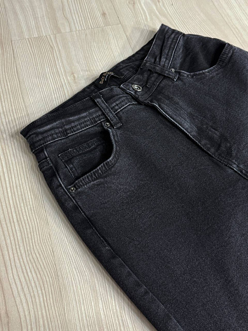 Джинсы женские Sherocco 7032 клеш от колена высокая посадка стрейчевые черные, черный, 29, 29, 74 см, 100 см Киев - изображение 12