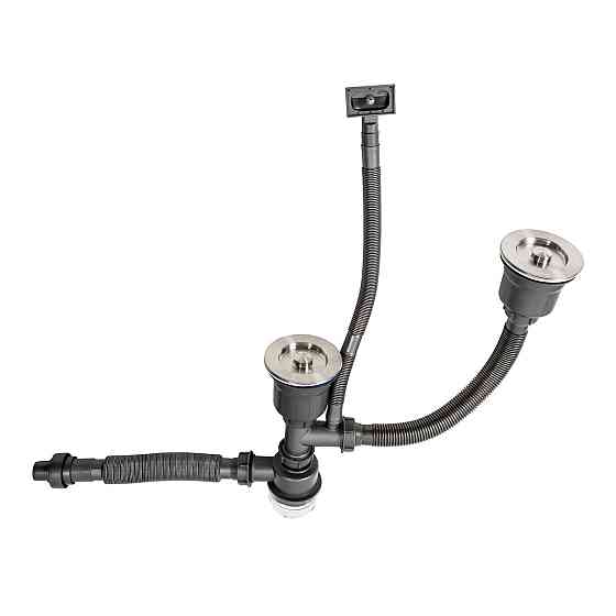 PLATINUM Сифон подвійний для мийок Handmade Platinum Киев