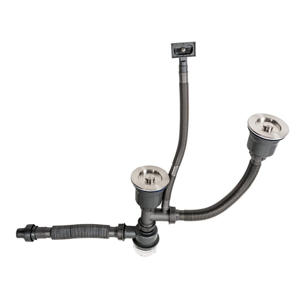 PLATINUM Сифон подвійний для мийок Handmade Platinum Київ - фото 1