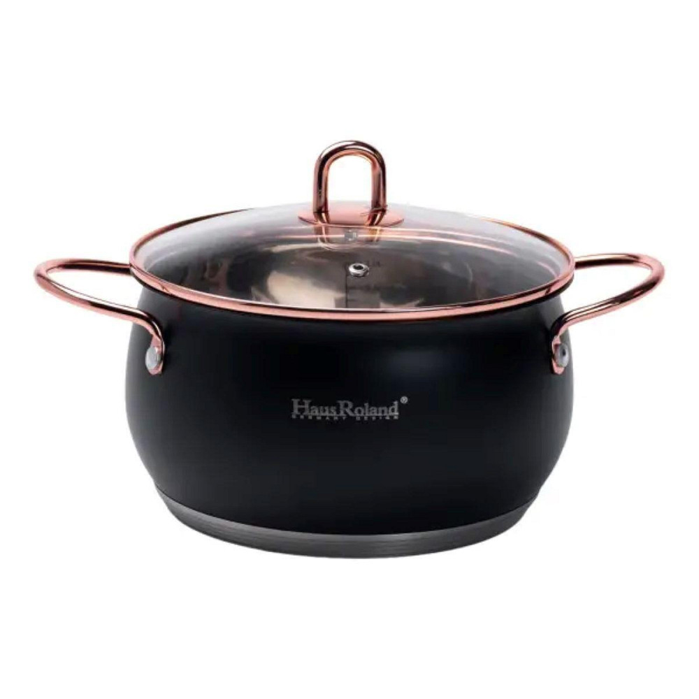 Набор кастрюль из нержавеющей стали 2,6 л - 3,6 л - 6,1 л с стеклянными крышками HP33525B Киев - изображение 3