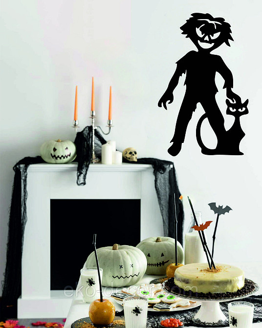 Декоративне настінне Панно «Силует дітей. Хеллоуїн», Декор на стіну Київ - фото 5