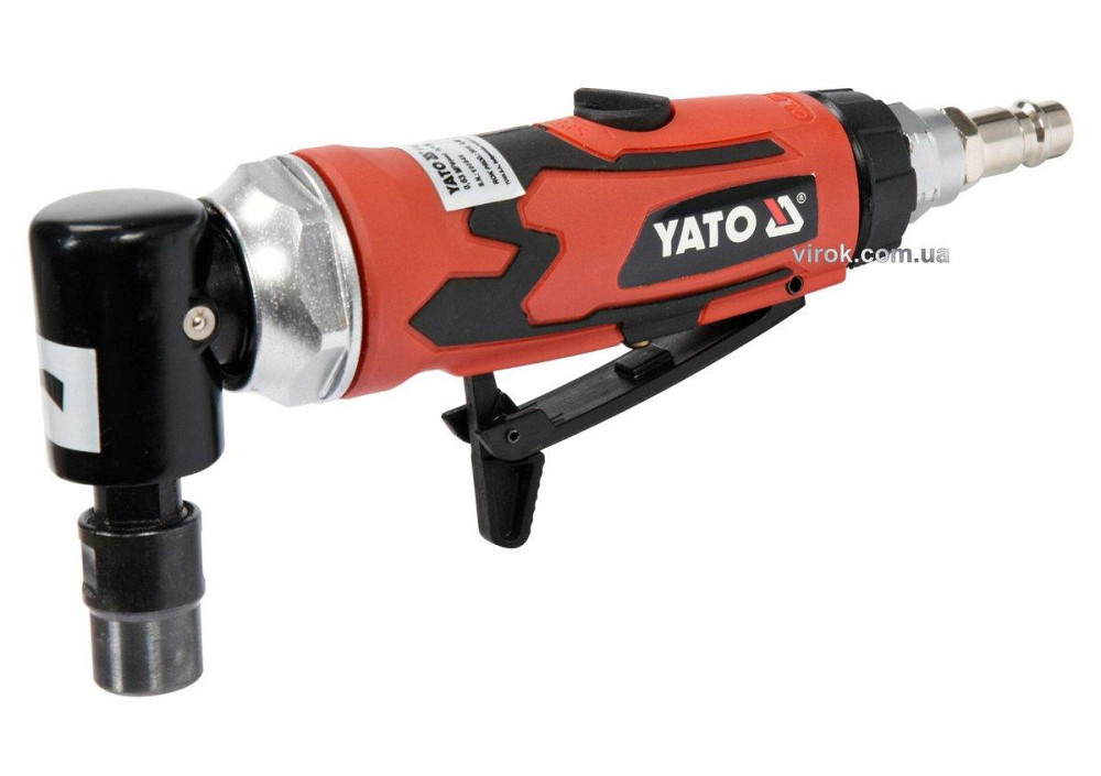 Шліфмашина пневматична, кутова YATO зі шпинделем Ø= 6 мм, Ø= 1/4