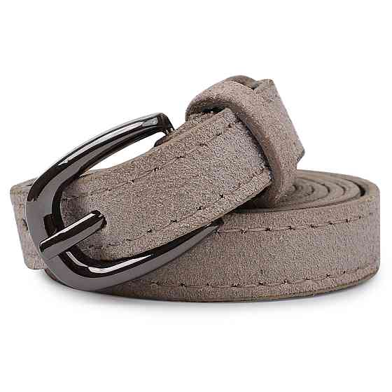 Женский замшевый ремень Vintage 20763 Серый Киев