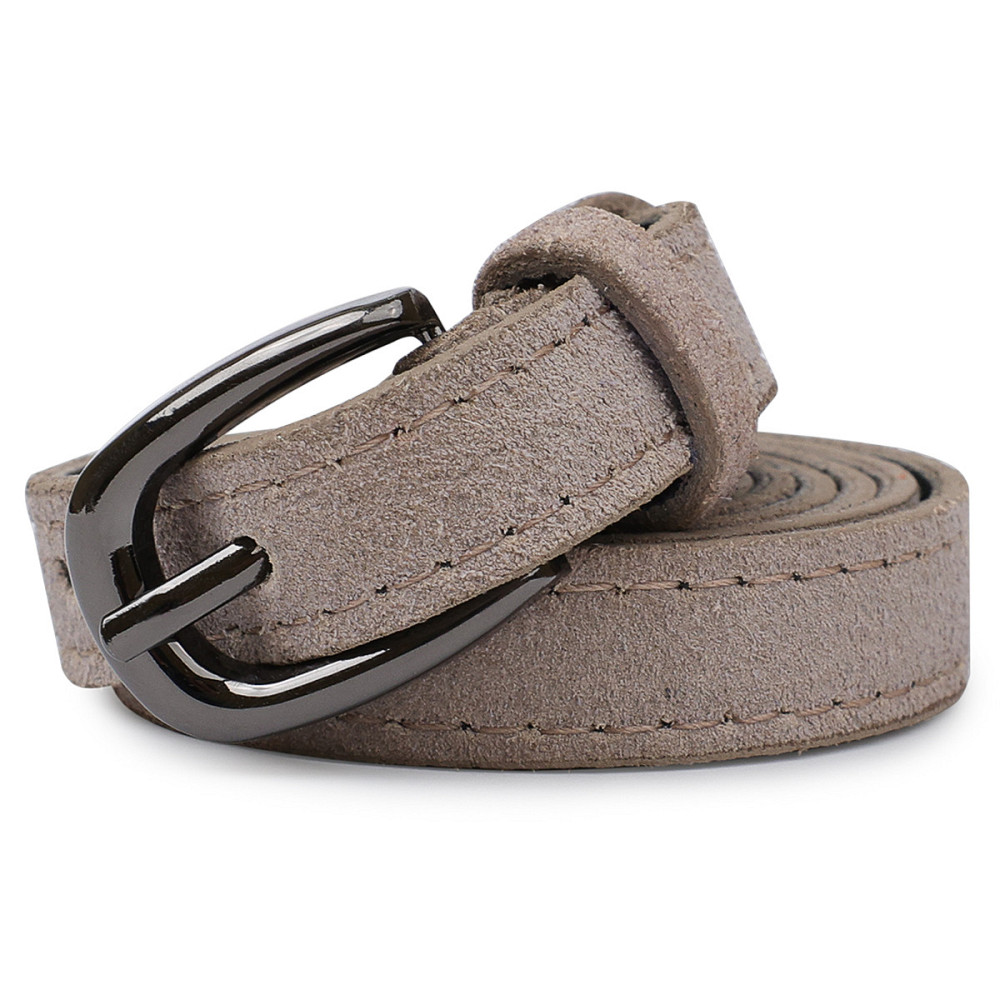 Женский замшевый ремень Vintage 20763 Серый Киев - изображение 5