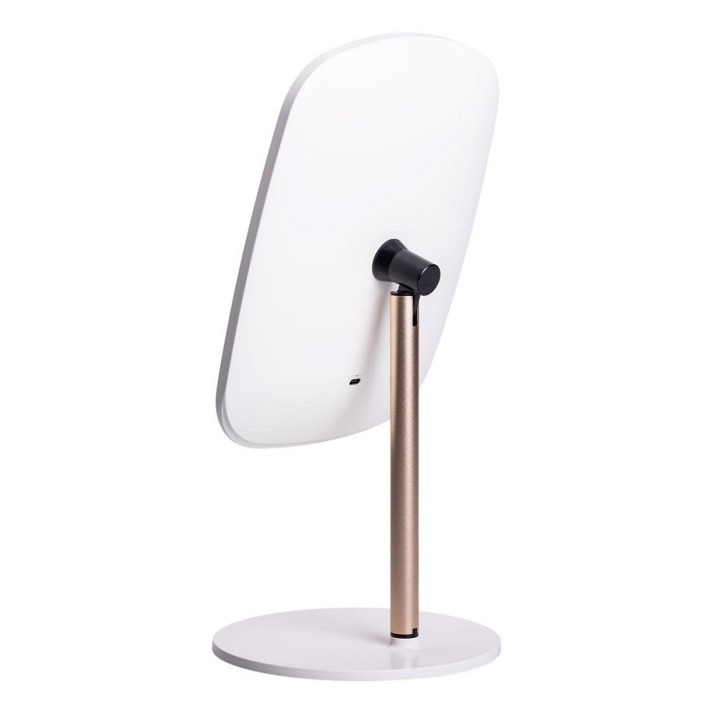 Настільне дзеркало з підсвічуванням 23х18 см для макіяжу на ніжці Біле HP-10-6AW Київ - фото 8