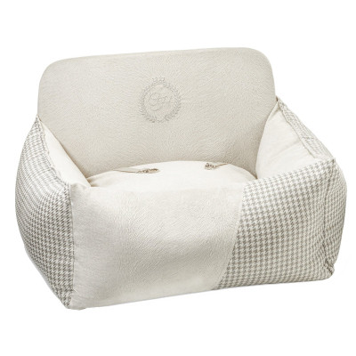 Автомобільне крісло для тварин Chloe's Home Berlin M/L 65х45 см бежеве (CLH4906) Вінниця - фото 1