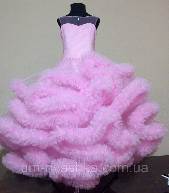Пышное платье Облачко РОЗОВОЕ на 4-5, 6-7, 8-9 лет Кривой Рог - изображение 2