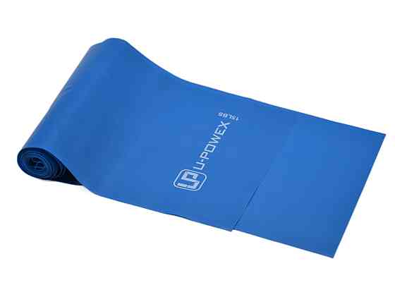Стрічка-еспандер для фітнесу та реабілітації U-POWEX Fitness band 0.4мм. (6.8 кг) Blue Луцк