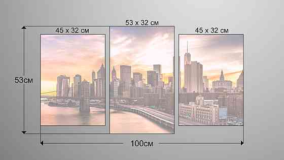Модульна картина Місто Art-171_3 Київ