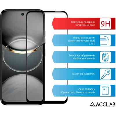 Стекло защитное ACCLAB Full Glue Tecno Spark 30C Black (1283126599347) Винница