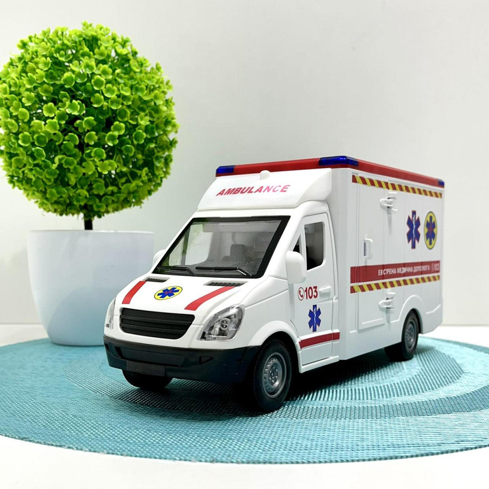 Машина Швидка допомога Авто Експерт відкриваються двері та дах звук пісні інерція Біла (97569) Чернігів - фото 1