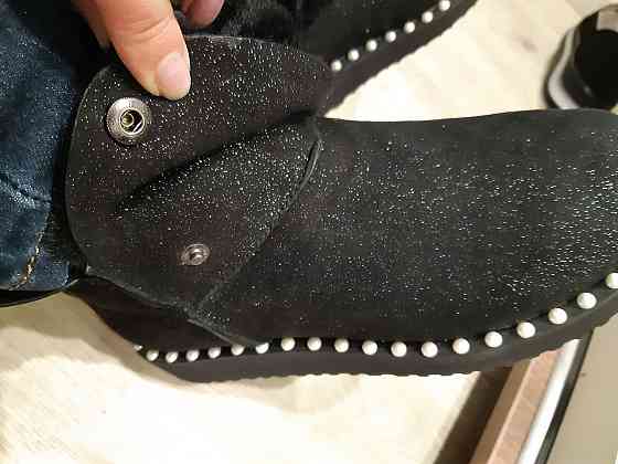 Уггі жіночі короткі замшеві 36 чорний Київ