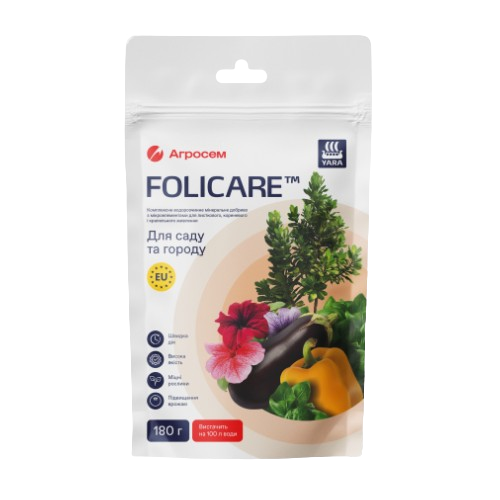 Добриво для саду та городу універсальне мінеральне 180гр Yara Folicare Житомир - фото 1