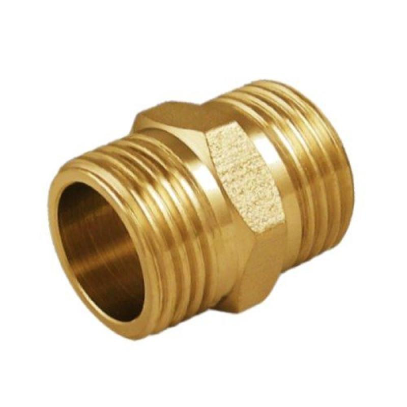 Ніпель 1/2''х1/2'' Україна, латунь Харків - фото 1