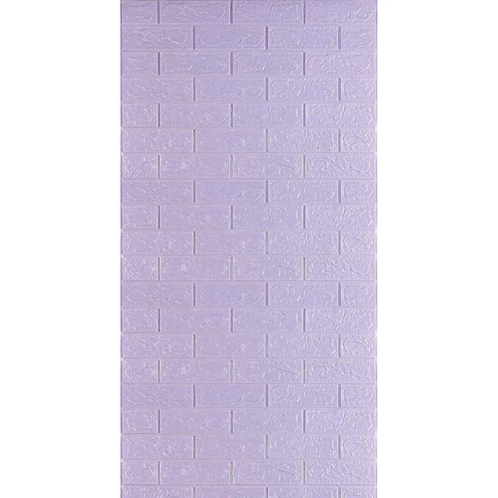 Самоклеющаяся 3D панель 3080х700х3мм Светло-фиолетовый кирпич SW-00001758 Киев - изображение 1