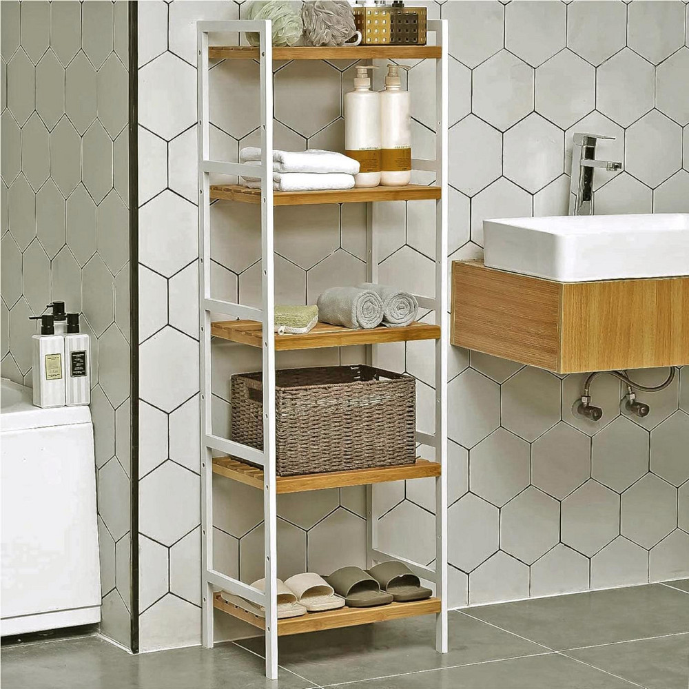 Етажерка для ванної "Аламейн" зефір-сієна Миколаїв - фото 1