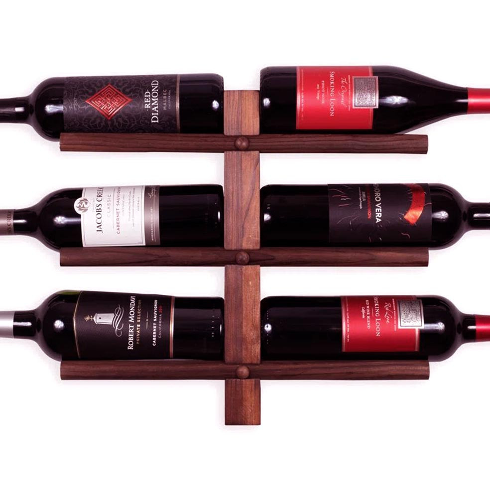 Настенная винная полка 