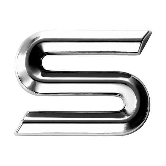 Наклейка 3 см (грань) Буква S Київ