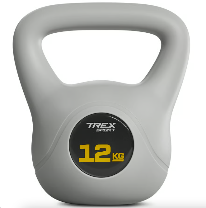 Гиря вінілова 12кг Trex Sport TX-012CKB сірий Киев - изображение 1