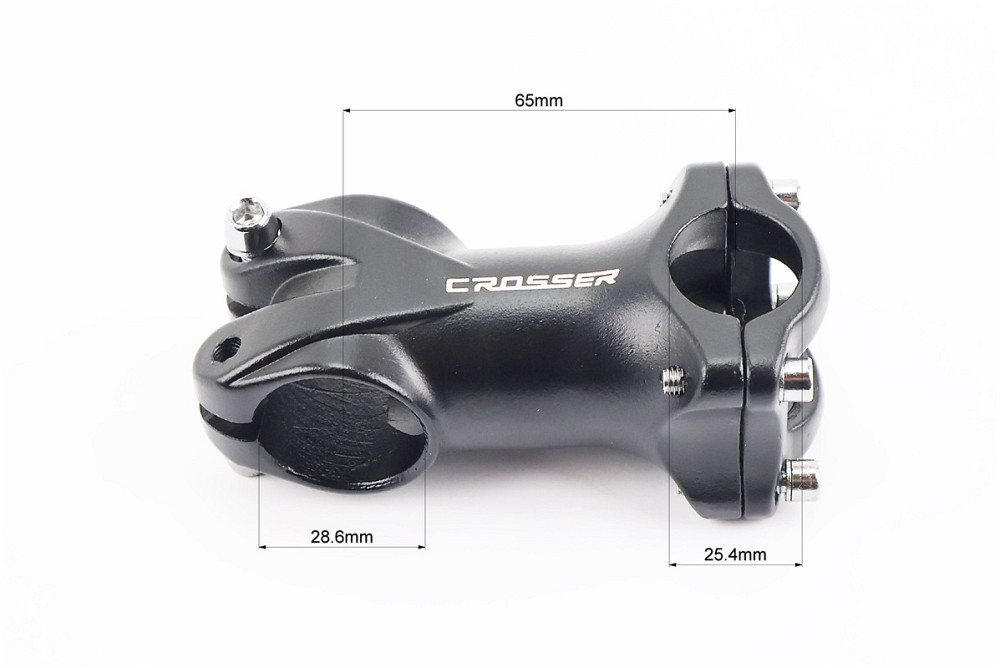 Винос керма MTB 28,6x25,4х65мм (6°), алюмінієвий, чорний JB-8710 Київ - фото 2