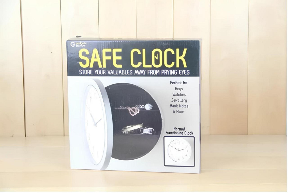 Настінний годинник-сейф Safe Clock — годинник із таємним сховищем для збереження грошей та цінних речей Київ - фото 10