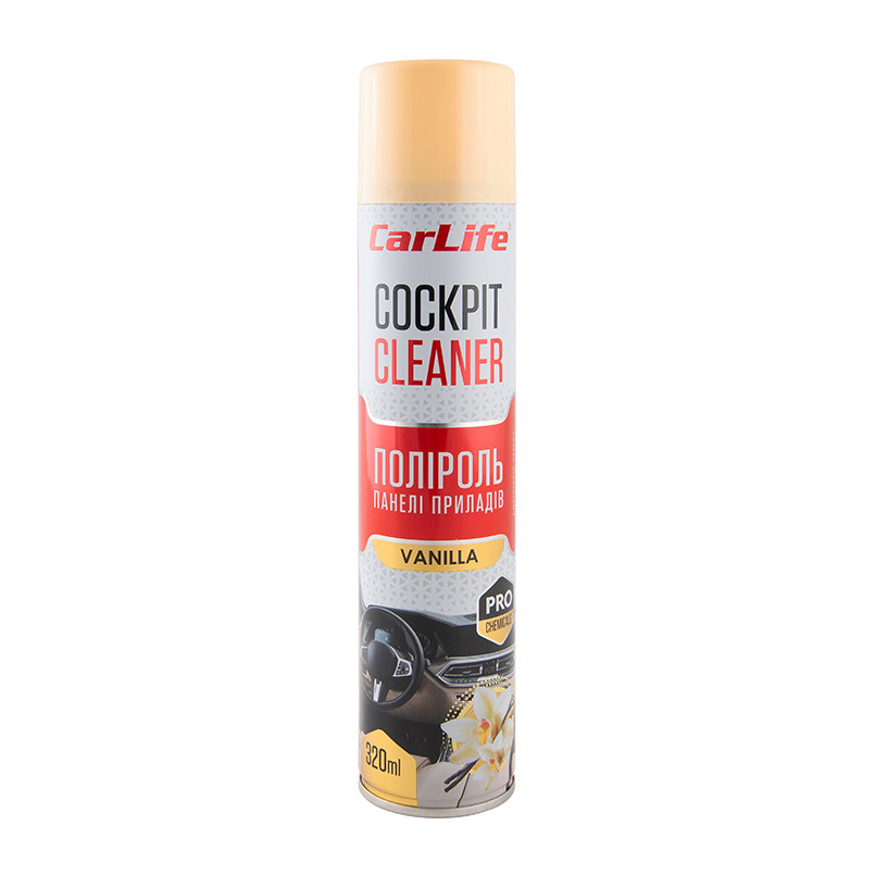 Полироль для панели приборов CarLife Cockpit Cleaner Ваниль, 320мл Львов - изображение 1