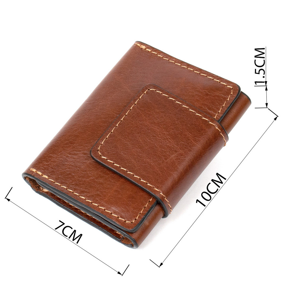 Кожаная визитница GRANDE PELLE 11411 Коричневый Киев - изображение 9