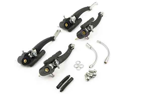 Гальмо велосипеда V-brake (чорне) (комплект, перед + зад) Мукачево