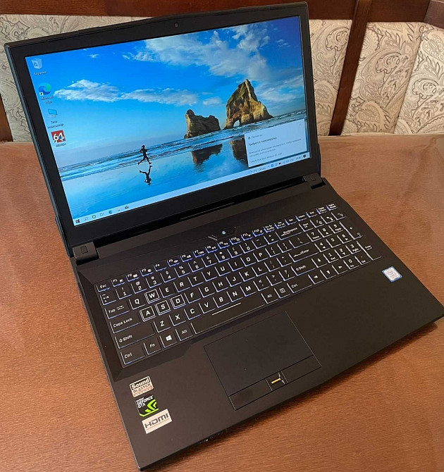 Ноутбук 15" FHD IPS Clevo N850HZ (i7-7700HQ/16/SSD256/Intel UHD) Харків - фото 6