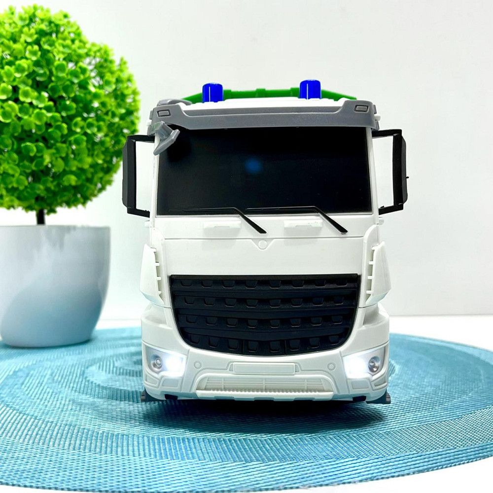 Сміттєвоз на радіокеруванні світло рухомі деталі на батарейках 32 см Зелений (HT077) Чернігів - фото 4