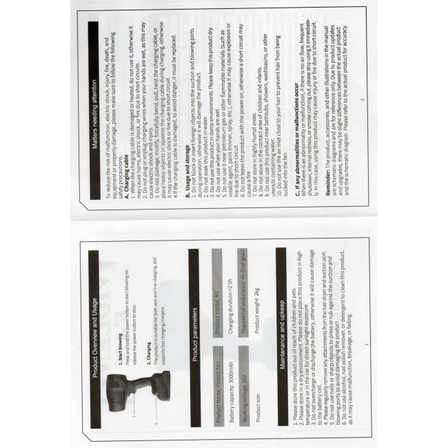 Потужний турбофен з акумулятором 48V (реально 21V) та Блоком живлення у валізі Одеса - фото 4