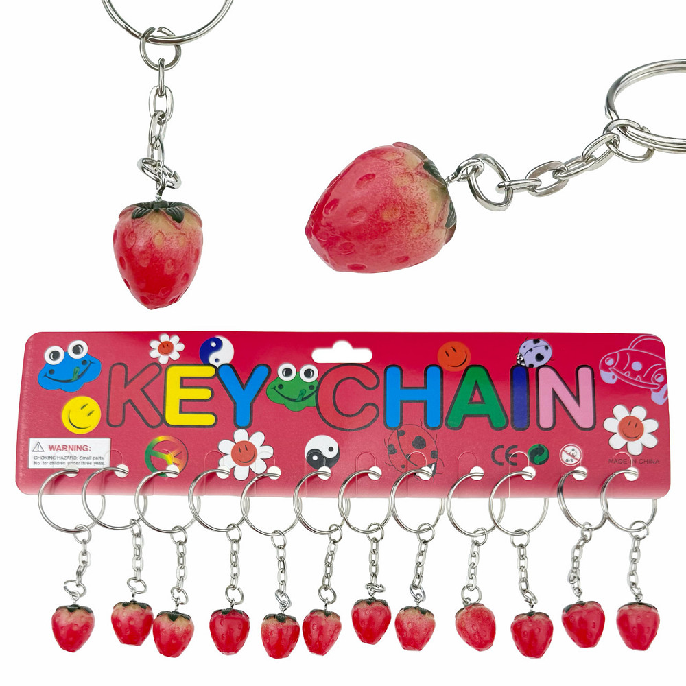 Брелок для ключів Полуниця 12 шт. Київ - фото 1