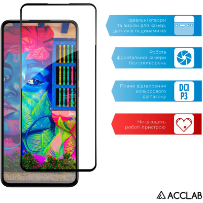 Стекло защитное ACCLAB Full Glue Xiaomi 13T Black (1283126582523) Винница - изображение 5