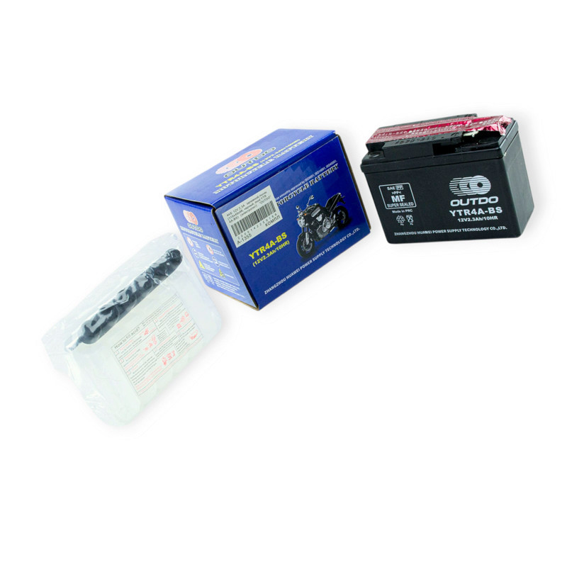 Акумулятор (86x49x114) Хонда AF34, 35 ZX таблетка широка (4A-BS) заливний з електролітом 12V2,3А Мукачево - фото 1