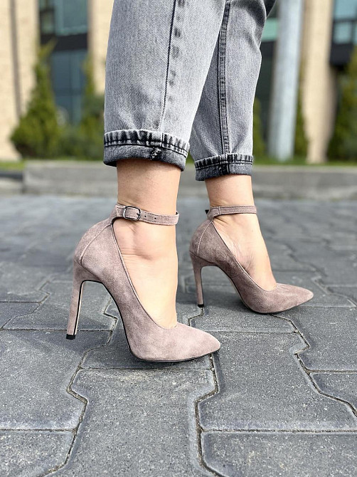 Nivelle Туфлі жіночі NIVELLE капучино натуральна замша 36р. каблук 10см. (1769/10502-10512) Коломия - фото 8