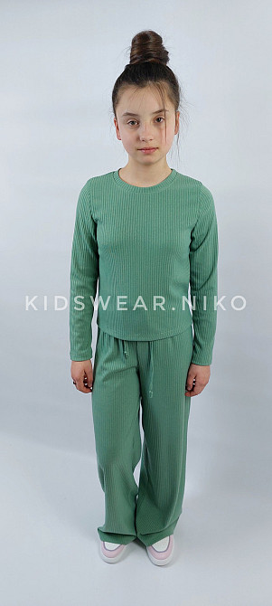 Детский  костюм для девочек в зеленом цвете 134,140 Николаев - изображение 2