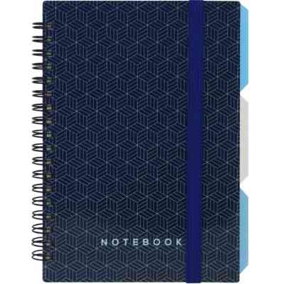 Блокнот Optima Desing 45, B6 с разделителями 100 листов, клетка (O20358-45) Винница