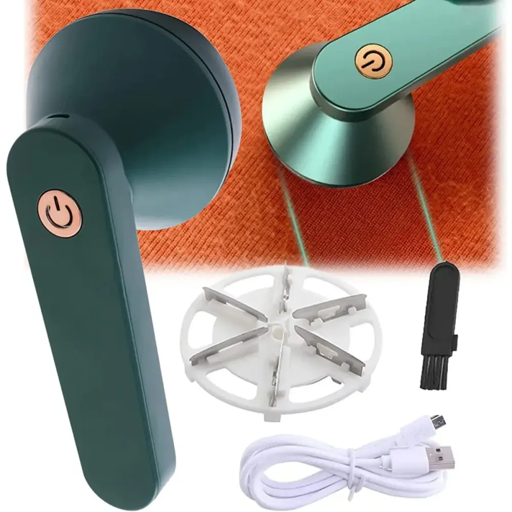 Машинка від катишок на акумуляторі Hair ball trimmer ND-MQ927 (зелена) Чернівці - фото 6