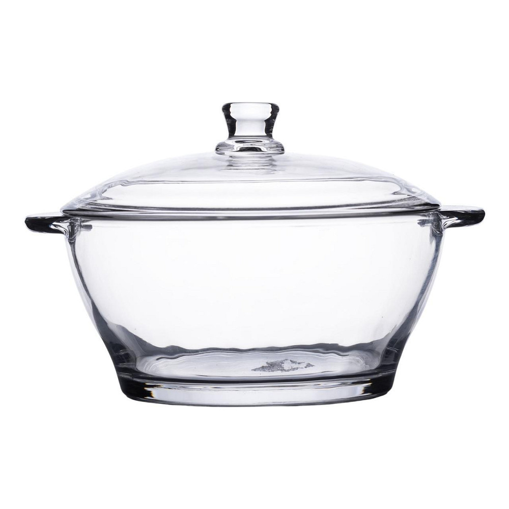 Скляна супниця з кришкою 1 л, Ø 15.5 см Київ - фото 1