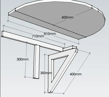 Столик балконный 
