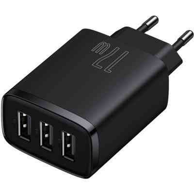 Зарядное устройство Baseus Compact Charger 3U Black (CCXJ020101) Винница