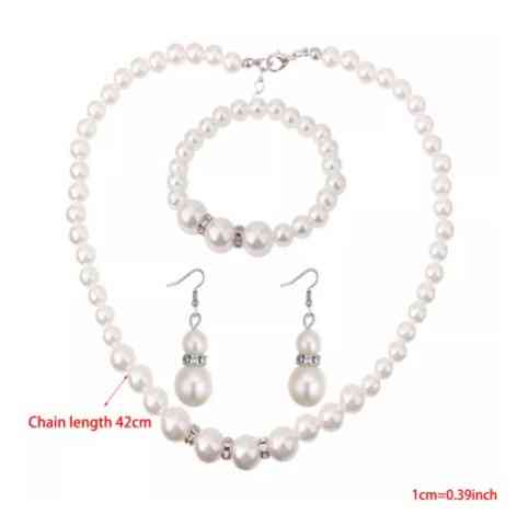 Набор украшений с жемчугом one size перламутровый Киев