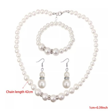 Набор украшений с жемчугом one size перламутровый Киев - изображение 3