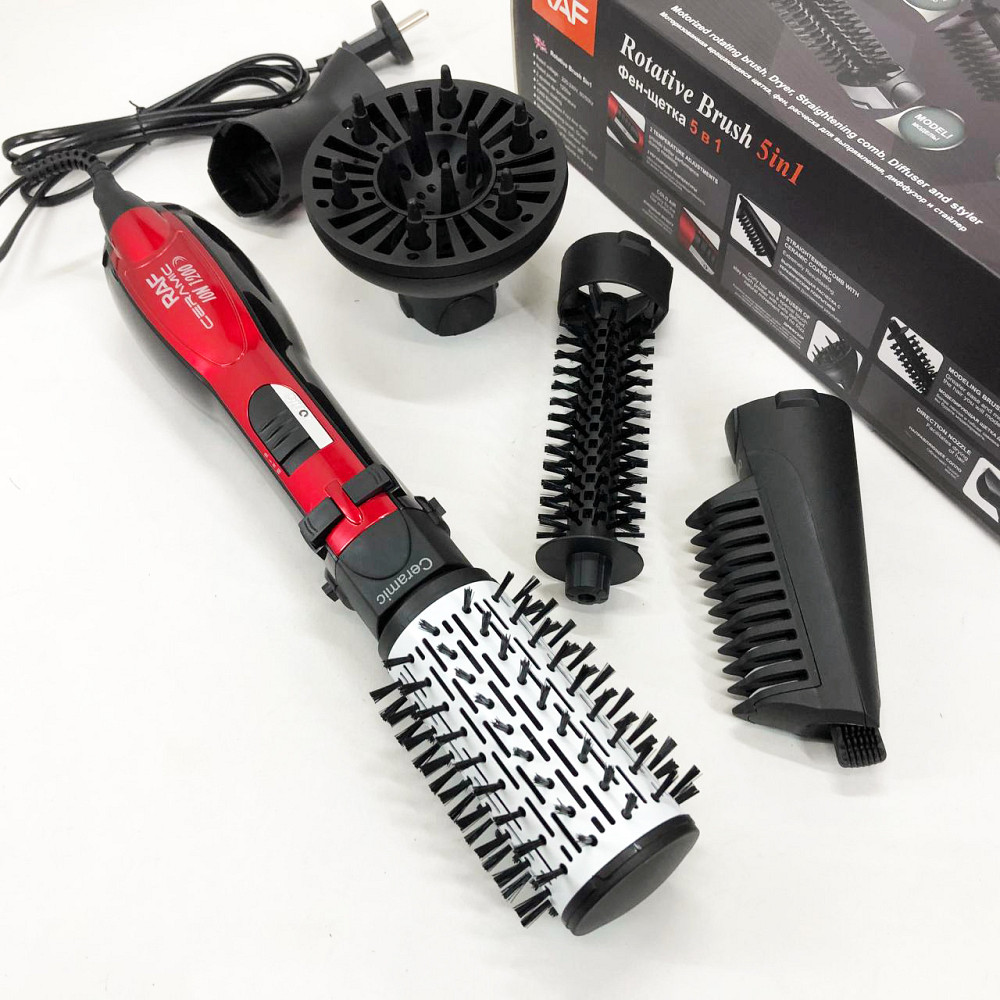 Легкий профессиональный фен, Фен-браш для укладки, Фен-стайлер для вьющихся волос Стайлер укладки MI-89 Львов - изображение 3