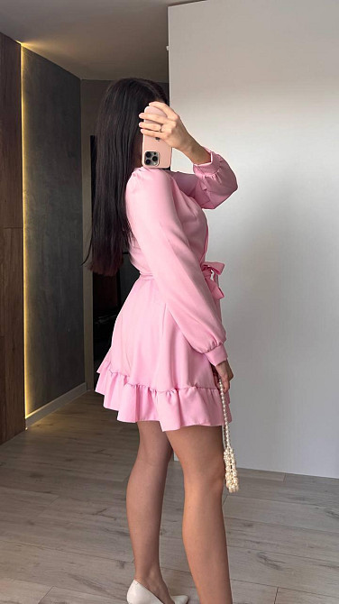 Женское романтическое платье на запах костюмка Одесса - изображение 7