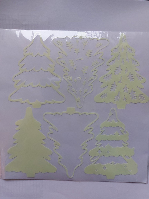 Наклейка елки 15 на 15см салатовый Киев - изображение 3