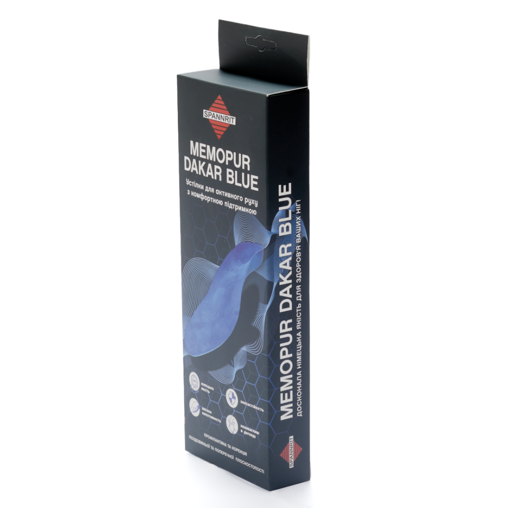 Ортопедическая стелька из вспененного полиуретана Memopur Dakar Blue Днепр - изображение 6