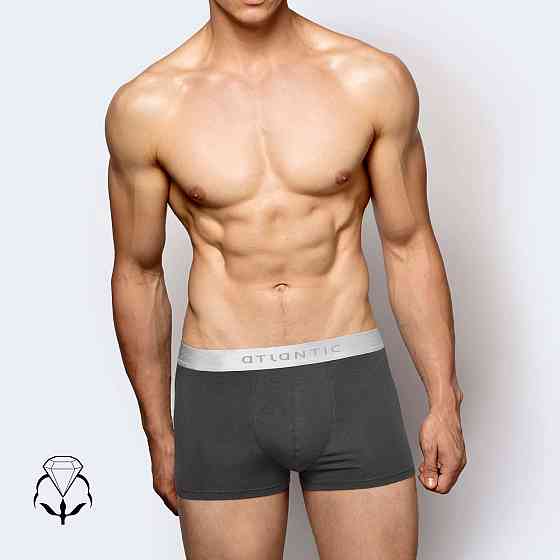 Труси чоловічі шорти Atlantic Basic BMH-012 XL, Графіт Київ