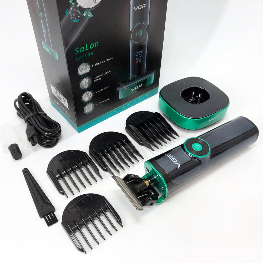 Многофункциональная аккумуляторная машинка для стрижки VGR V-671, Практичная машинка для стрижки волос NY-28 Львов - изображение 3